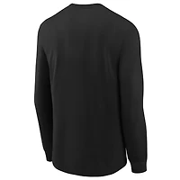 Youth Nike Black Washington Commanders Team Color Split Long Sleeve T-Shirt