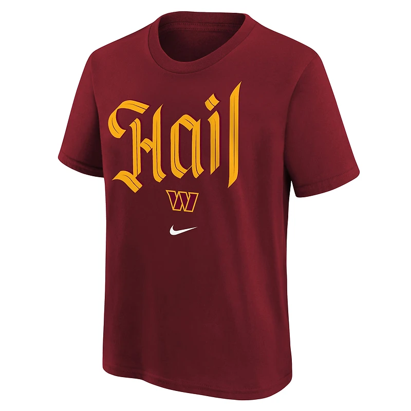 T-shirt Nike bordeaux Washington Commanders pour jeunes