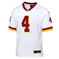 Maillot Nike Frankie Luvu blanc pour jeunes des Washington Commanders, édition Super Bowl