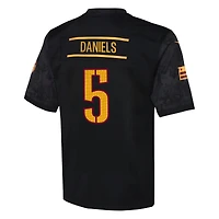 Youth Nike Jayden Daniels Black Washington Commanders Alternate Game Jersey