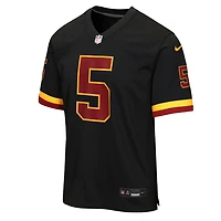 Maillot alternatif Nike Jayden Daniels noir Washington Commanders Hail Raiser pour enfant