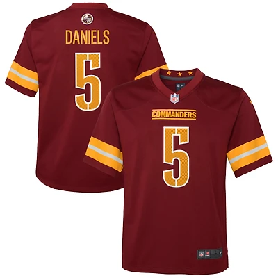 Youth Nike Jayden Daniels Burgundy Washington Commanders Game Jersey