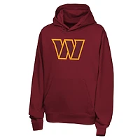 Youth Nike Jayden Daniels Burgundy Washington Commanders Name & Number Club Fleece Hoodie