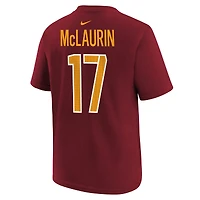 T-shirt Nike Terry McLaurin bordeaux pour jeune avec nom et numéro de joueur des Washington Commanders