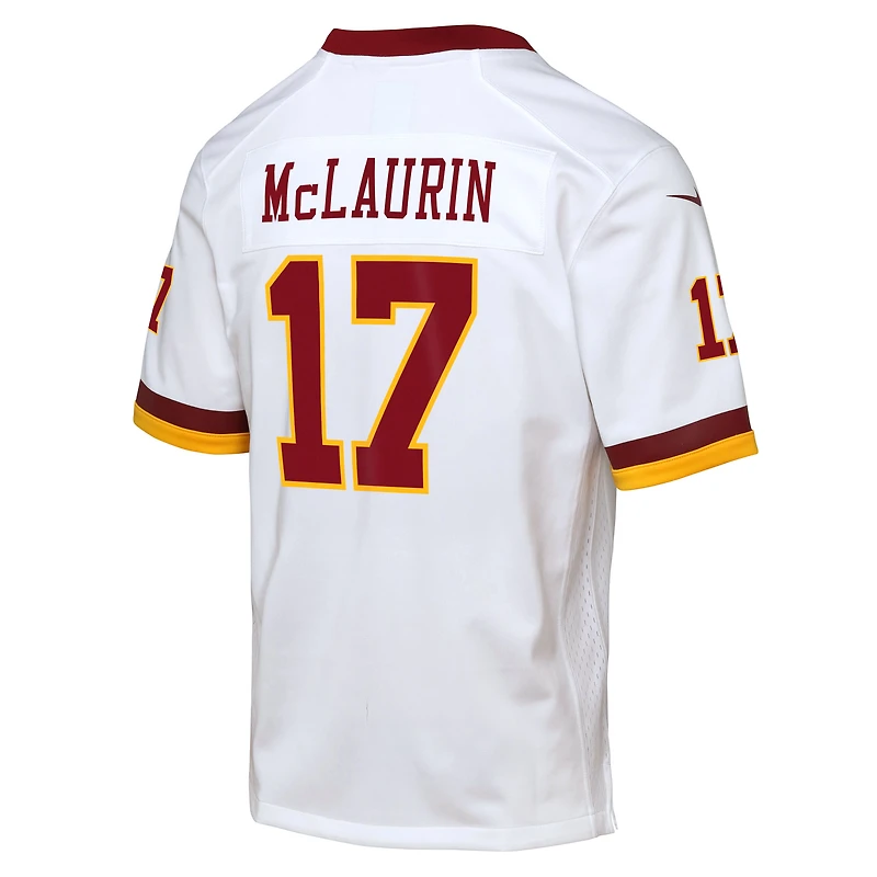 Maillot Nike Terry McLaurin blanc pour jeunes des Washington Commanders, édition Super Bowl