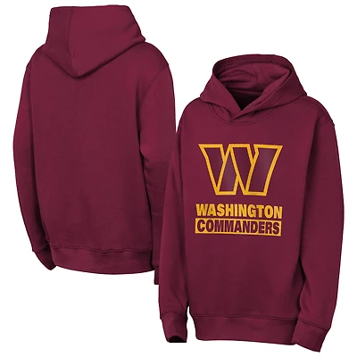 Youth Outerstuff  Burgundy Washington Commanders Back to Basics Hoodie