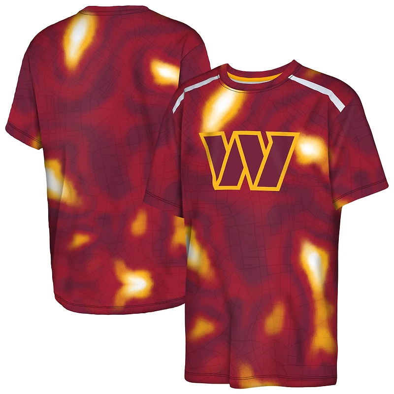 T-shirt Dri-Tek bordeaux pour jeunes des Washington Commanders