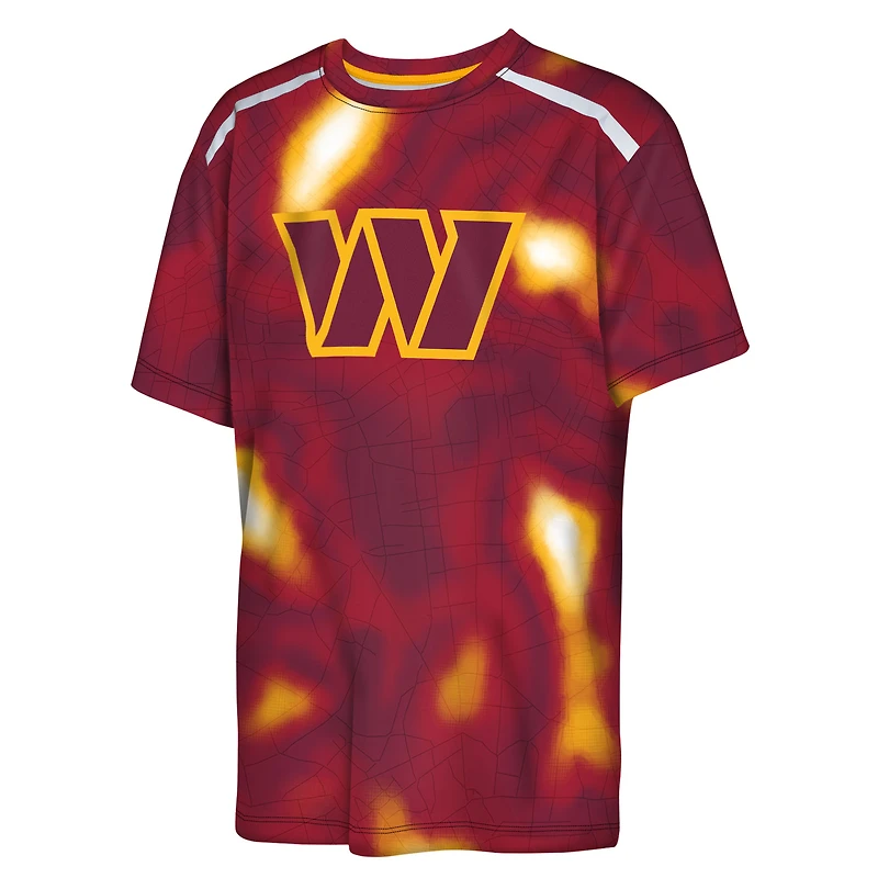 T-shirt Dri-Tek bordeaux pour jeunes des Washington Commanders