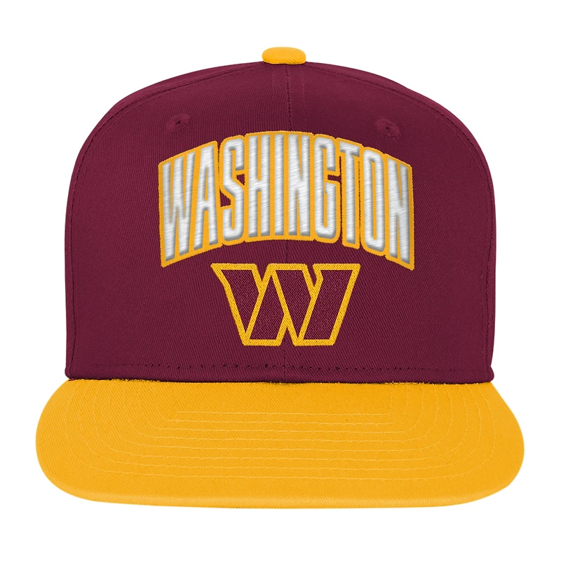 Youth Outerstuff  Burgundy Washington Commanders Essentials Snapback Hat