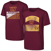 Youth Outerstuff  Burgundy Washington Commanders Never Quit 2-Pack T-Shirt Set