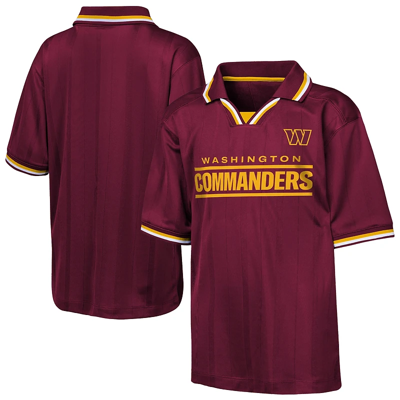 Polo de stade Washington Commanders bordeaux pour jeunes