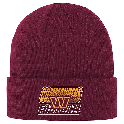 Youth Outerstuff  Burgundy Washington Commanders Team Gradient Cuffed Knit Hat