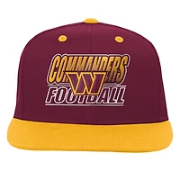Casquette snapback dégradée bordeaux Youth Outerstuff Washington Commanders Team