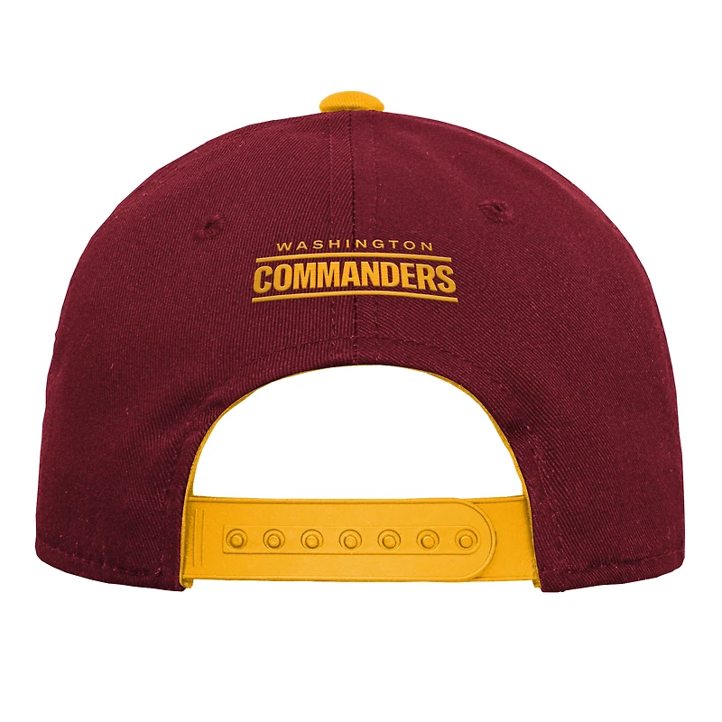 Youth Outerstuff Burgundy Washington Commanders Team Pre-Curved Adjustable Hat