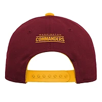 Youth Outerstuff Burgundy Washington Commanders Team Pre-Curved Adjustable Hat