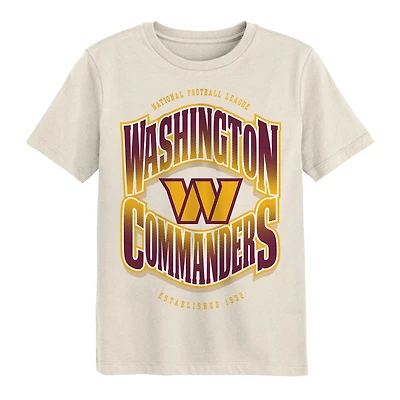 T-shirt crème Youth Outerstuff Washington Commanders Huddle