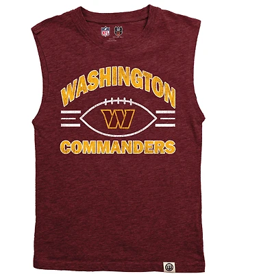 Débardeur Wes & Willy Heather Burgundy Washington Commanders pour jeunes