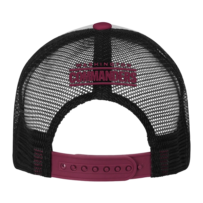 Casquette ajustable Washington Commanders Essentials blanche/bordeaux pour jeunes