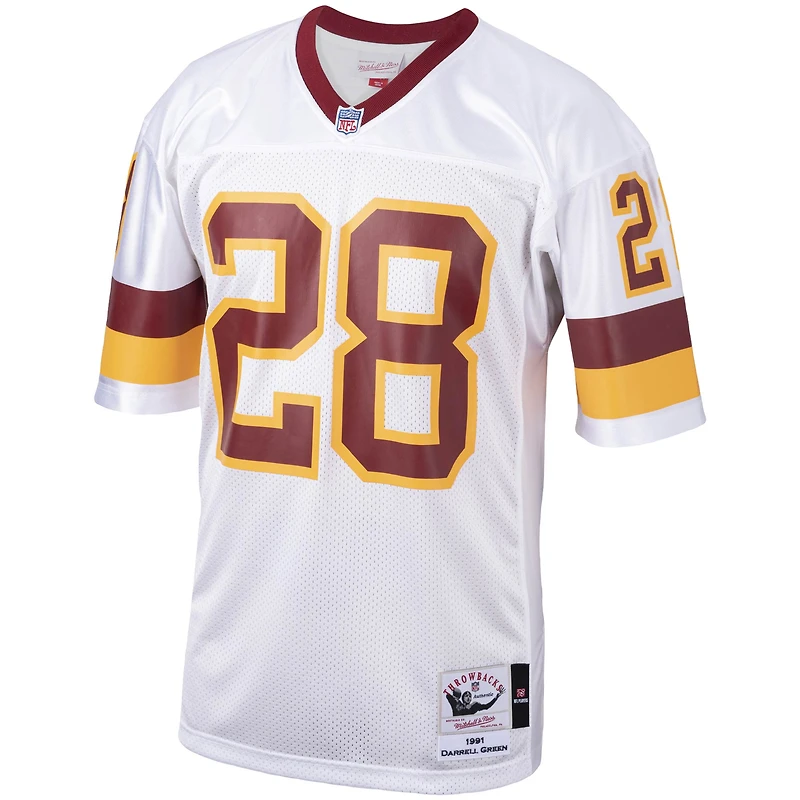 Men's Mitchell & Ness Darrell Green White Washington Football Team 1991 Authentic Throwback Retired Player Jersey