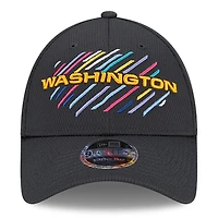 New Era Charcoal Washington Football Team 2021 NFL Crucial Catch pour homme - Casquette ajustable 9FORTY