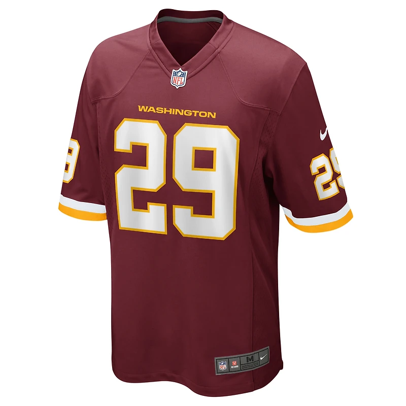 Men's Nike Kendall Fuller Burgundy Washington Football Team Game Jersey