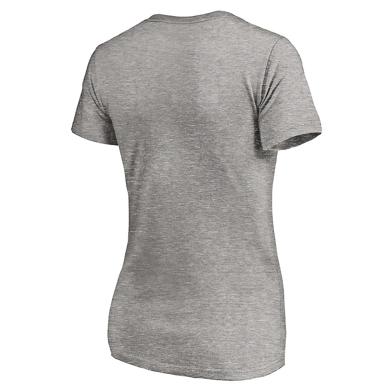 Women's Fanatics Heathered Gray/White Washington Football Team - V-Neck T-Shirt Combo Pack