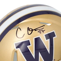 Casque Riddell Speed ​​Mini autographié par Cade Otton des Washington Huskies