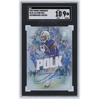 Carte de recrue Panini Luminance 2024 autographiée par Ja'Lynn Polk des Washington Huskies n° 149 n° 100/350 SGC authentifiée 9/10