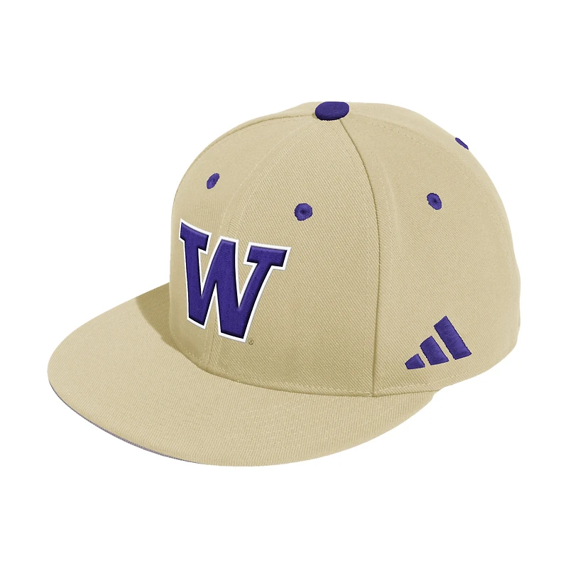 Men's adidas Gold Washington Huskies On-Field Fitted Baseball Hat