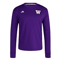 Sweat-shirt à enfiler violet Washington Huskies Dugout pour homme adidas