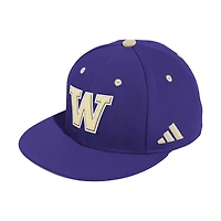 Men's adidas  Purple Washington Huskies On-Field Fitted Baseball Hat