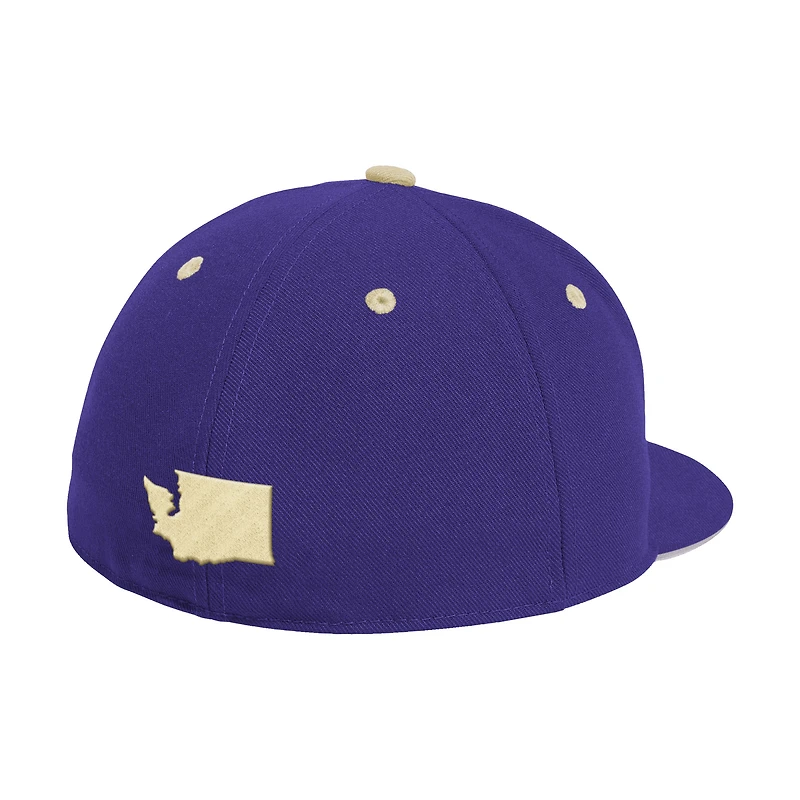 Casquette de baseball ajustée adidas Washington Huskies violette pour homme