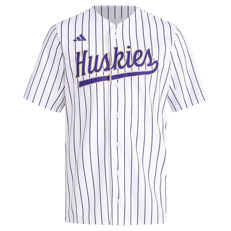 Men's adidas  White Washington Huskies Replica Baseball Jersey