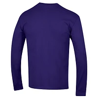 Men's Champion  Purple Washington Huskies Arch Over Logo Long Sleeve T-Shirt
