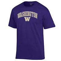Men's Champion  Purple Washington Huskies Arch Over Logo T-Shirt