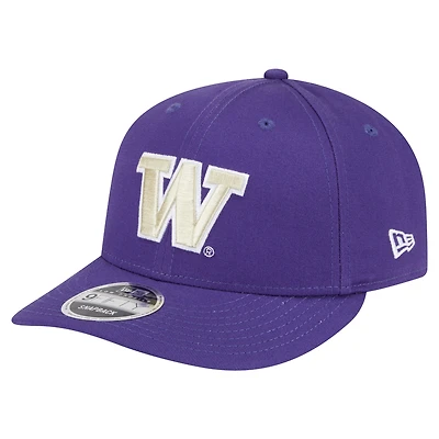 Casquette snapback basse 9FIFTY violette des Washington Huskies de New Era pour homme