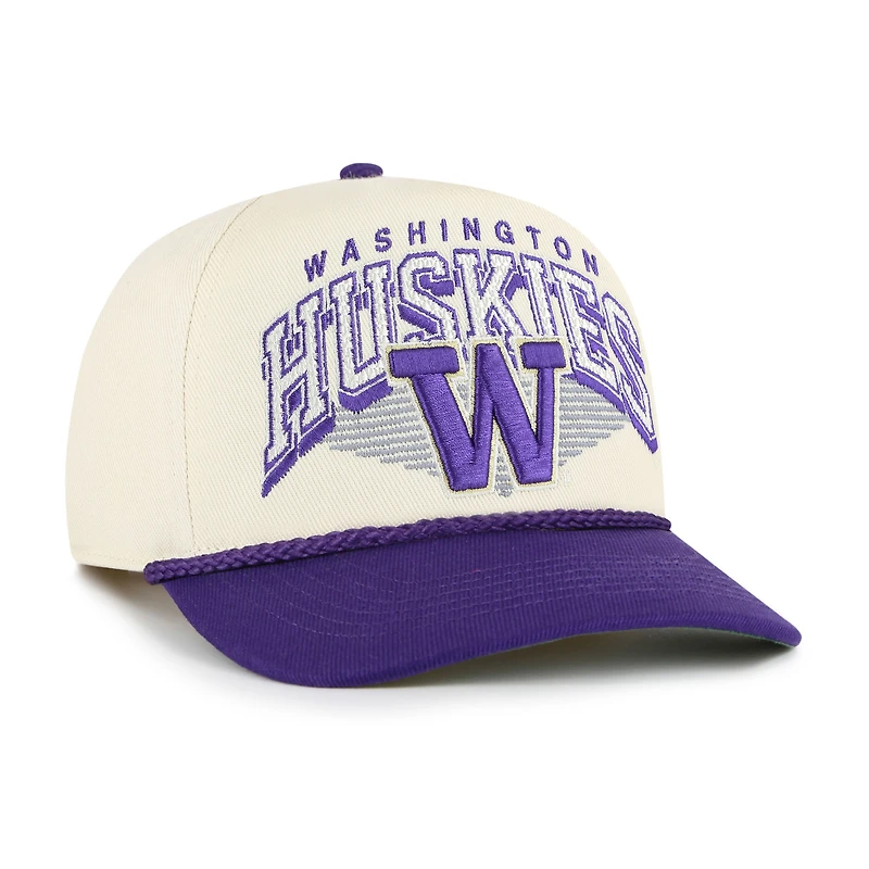 Men's '47 Natural Washington Huskies Pomona Two-Tone Rope Hitch Adjustable Hat