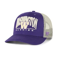 Casquette de camionneur ajustable violette Washington Huskies Arid '47 pour homme