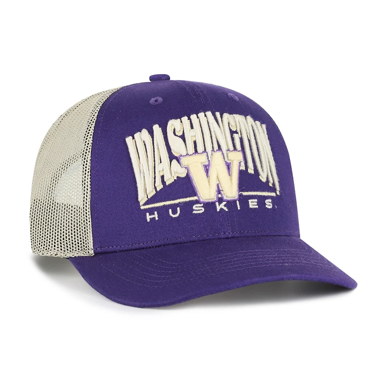 Casquette de camionneur ajustable violette Washington Huskies Arid '47 pour homme