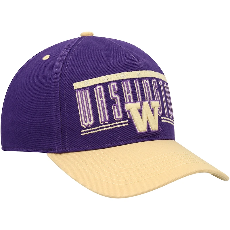 Men's '47 Purple Washington Huskies Double Header Hitch Adjustable Hat