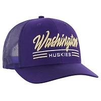 Men's '47 Purple Washington Huskies Garner Trucker Adjustable Hat