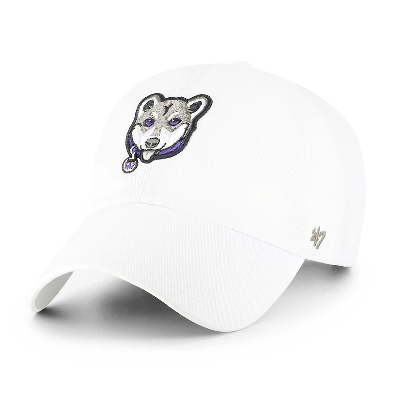 Men's '47 White Washington Huskies Clean Up Adjustable Hat