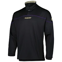 Men's adidas Black Washington Huskies AEROREADY Knit Quarter-Snap Jacket