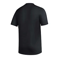 T-shirt d'avant-match adidas noir Washington Huskies Football Practice AEROREADY pour hommes
