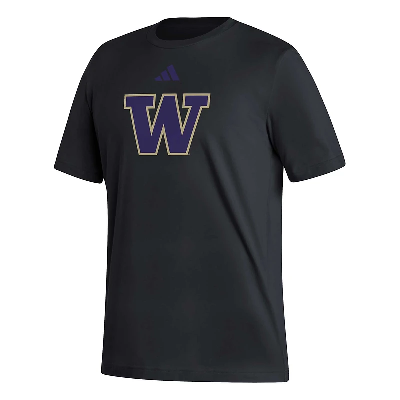 T-shirt adidas Washington Huskies Logo Fresh noir pour homme