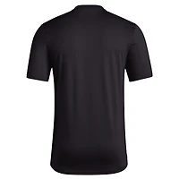 T-shirt d'avant-match adidas Washington Huskies Strategy pour homme noir