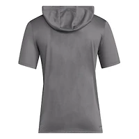 Men's adidas Gray Washington Huskies 2025 AREOREADY Sideline Training Hooded T-Shirt