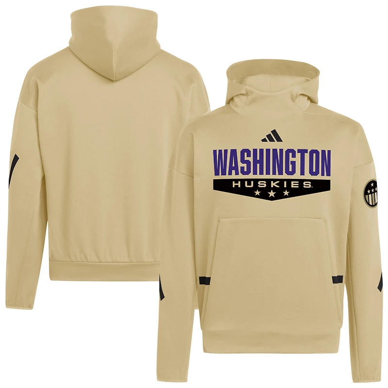 Sweat à capuche adidas Natural Washington Huskies Strategy Z.N.E. pour homme