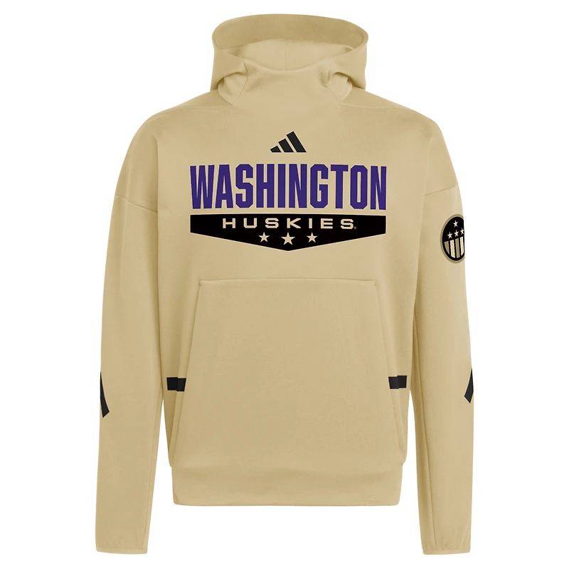 Sweat à capuche adidas Natural Washington Huskies Strategy Z.N.E. pour homme