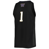 Maillot de basket-ball Swingman #1 Washington Huskies adidas noir pour homme